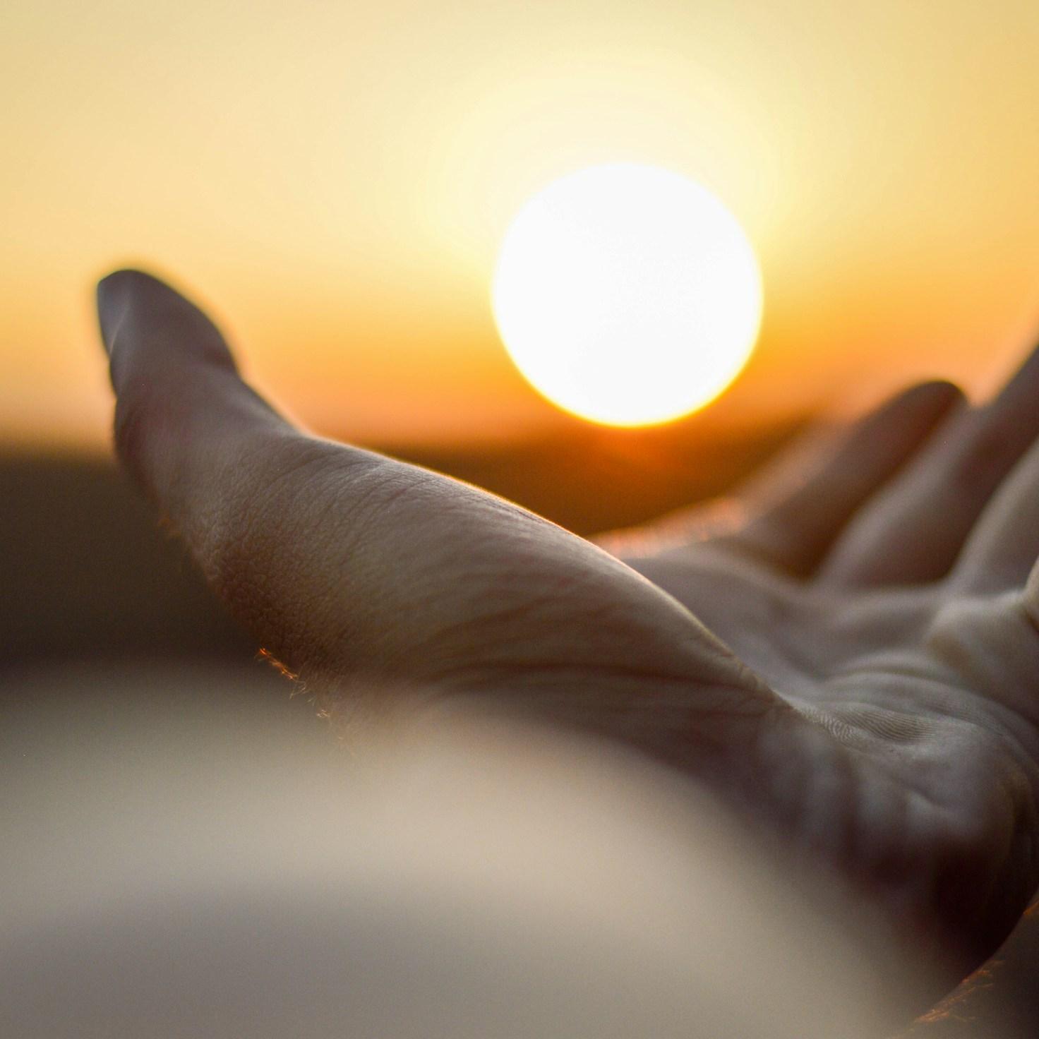 Meditation practice space with cushions arranged in circle